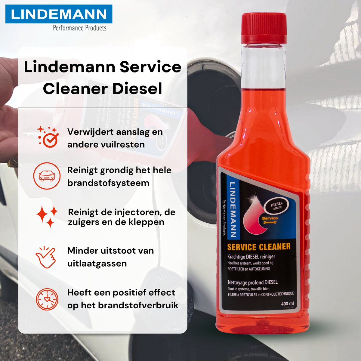 Lindemann Diesel Treatment Premium Bundle - Diesel Reiniger - Roetfilter  Reiniger