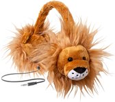 Animalz Oortelefoon Leeuw - Oortelefoons voor kinderen - Intrekbaar hoofdtelefoonsnoer