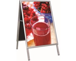 Stoepbord Basic Budget B2 aluminium reclamebord A vorm dubbelzijdig klantenstopper