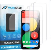 Mobigear Screenprotector geschikt voor Google Pixel 5 | Mobigear Screenprotector Folie - Case Friendly (3-Pack)