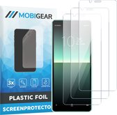Mobigear Screenprotector geschikt voor Sony Xperia 10 II | Mobigear Screenprotector Folie - Case Friendly (3-Pack)