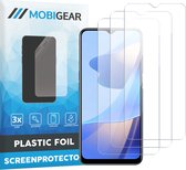 Mobigear Screenprotector geschikt voor OPPO A54s | Mobigear Screenprotector Folie - Case Friendly (3-Pack)