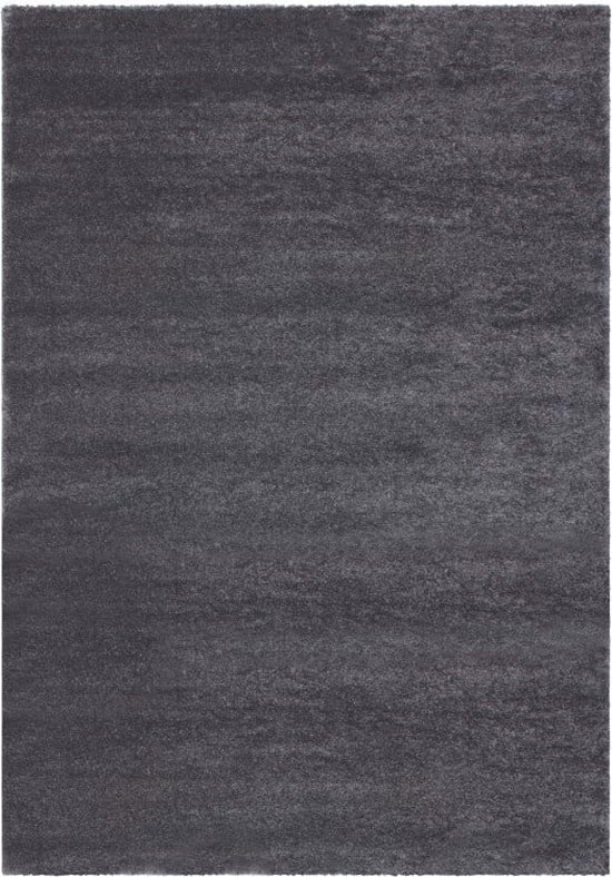 Velvet Softtouch Effen Luxe Vloerkleed Laagpolig Grijs- 120x170 CM