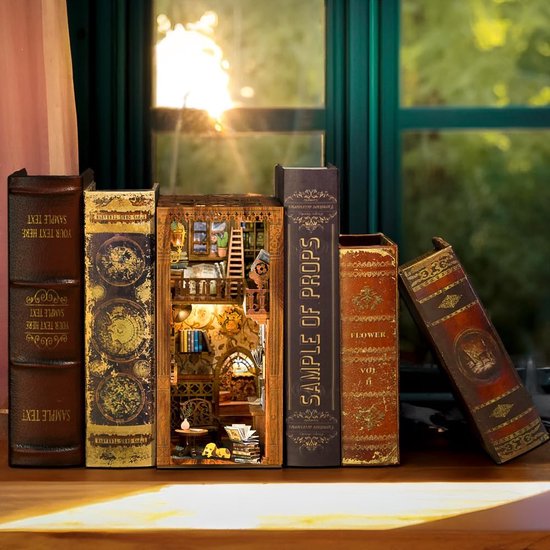 Serre-livres puzzle en bois 3D, modèle de livre décoratif, kit de