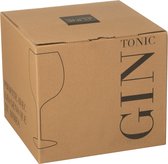 J-Line Hoog Gin glas - glas - giftbox - set van 4 stuks - moederdag cadeautje