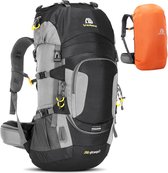 Rugzak Backpacking Trekkingrugzak 60L Heren Dames Wanderrugzak Waterdicht Met Regenhoes, Voor Bergbeklimmen, Klimmen, Trektochten, Sport, Reizen, Kamperen