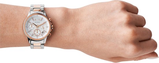 Armani Exchange Women Chronograph Quartz Watch Lady Banks