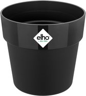 Elho B.for Original Rond 22 - Bloempot voor Binnen - 100% Gerecycled Plastic - Ø 22.0 x H 20.3 cm - Zwart