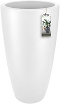 Elho Pure Soft Round High 50 - Pot De Fleurs pour Intérieur & Extérieur - Ø 49.0 x H 90.4 cm - Blanc