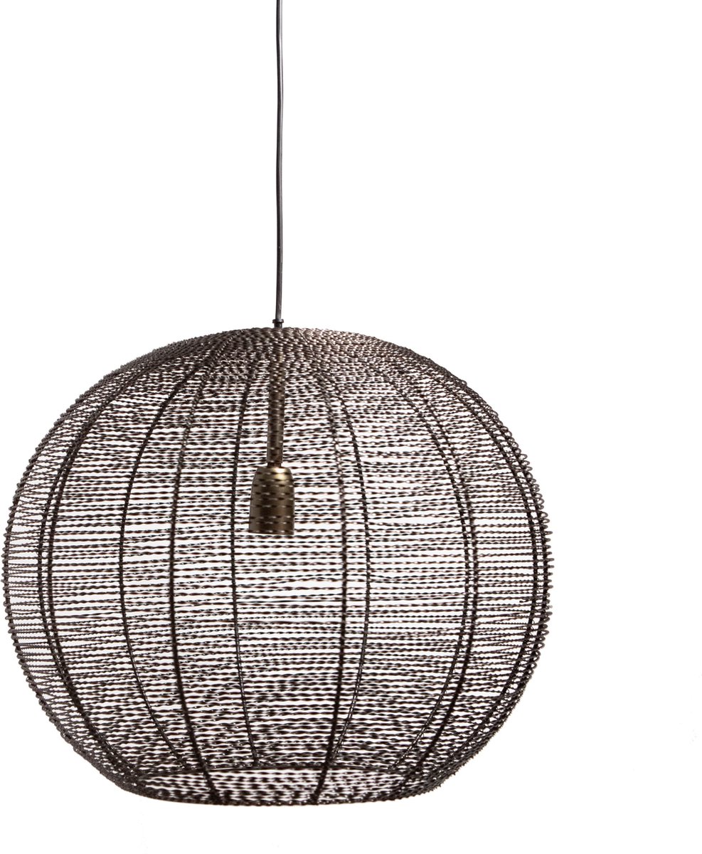 1304 Design - Hanglamp - LUCAS - Metaal - Antiek Brons - Ø50x38cm