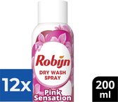 Robijn Pink Sensation Spray de lavage à sec 200 ml - Pack économique 12 pièces