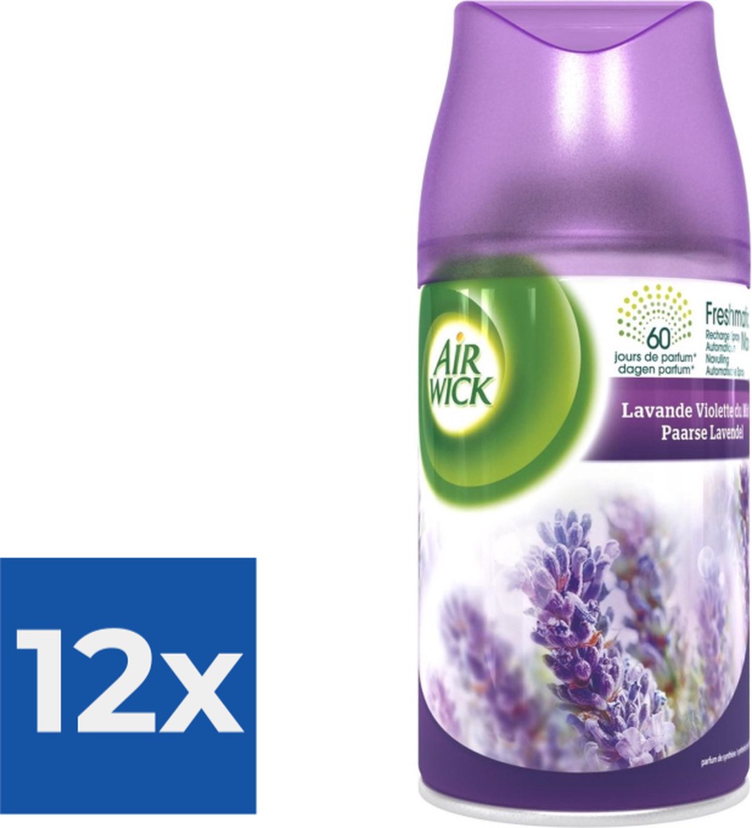 Goedkoopste Air Wick - Luchtverfrisser - Navulling - Lavender & Camomile - 250ml x 12