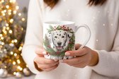 Mok Dalmatian Beker cadeau voor haar of hem, kerst, verjaardag, honden liefhebber, zus, broer, vriendin, vriend, collega, moeder, vader, hond kerstmok, kerst beker, kerst mok