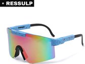 Ressulp - Zonnebril - Gepolariseerd Heren & Dames - Fietsbril - Sportbril - Skibril - Sport zonnebril - Sportief - Outdoor - Wielrennen & Fietsen - Zwemmen & Wintersport - Werk - Hiking & Wandelen