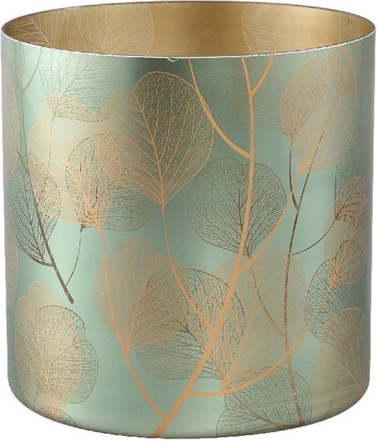 PTMD Iffy Gold glass stormlight feuilles d'eucalyptus rondes