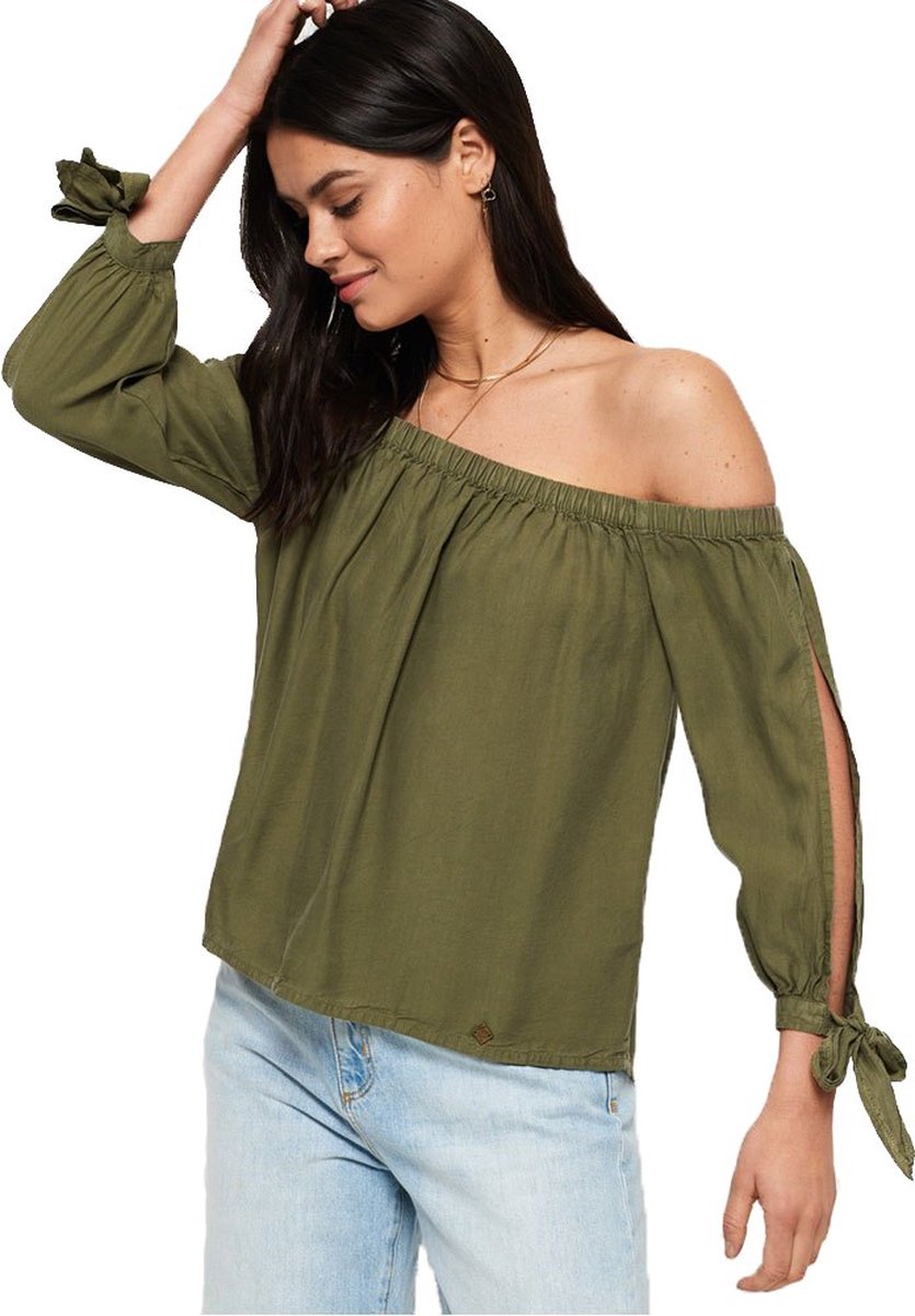 Superdry Helena Overhemd XS Vrouw Creme