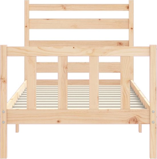 vidaXL Lattenbodem Bruin 80 x 190 cm Massief beukenhout