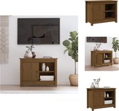 vidaXL TV-meubel Hothonia - Hout - 70 x 36.5 x 52 cm - Honingbruin - Kast
