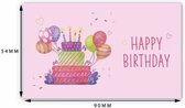 Verjaardag kaartje / Cadeau kaartje / versiering / Happy Birthday / Feest / Random