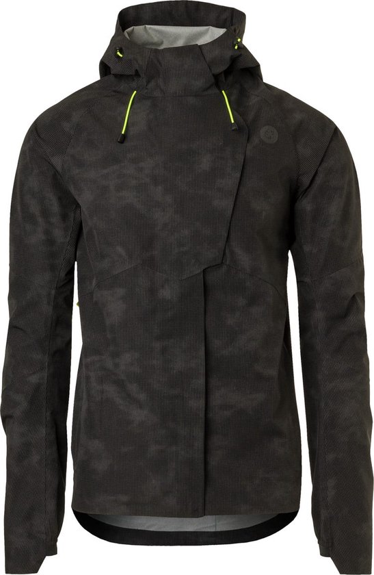 AGU Tech Regenjas Commuter Heren Zwart M Reflecterend bol