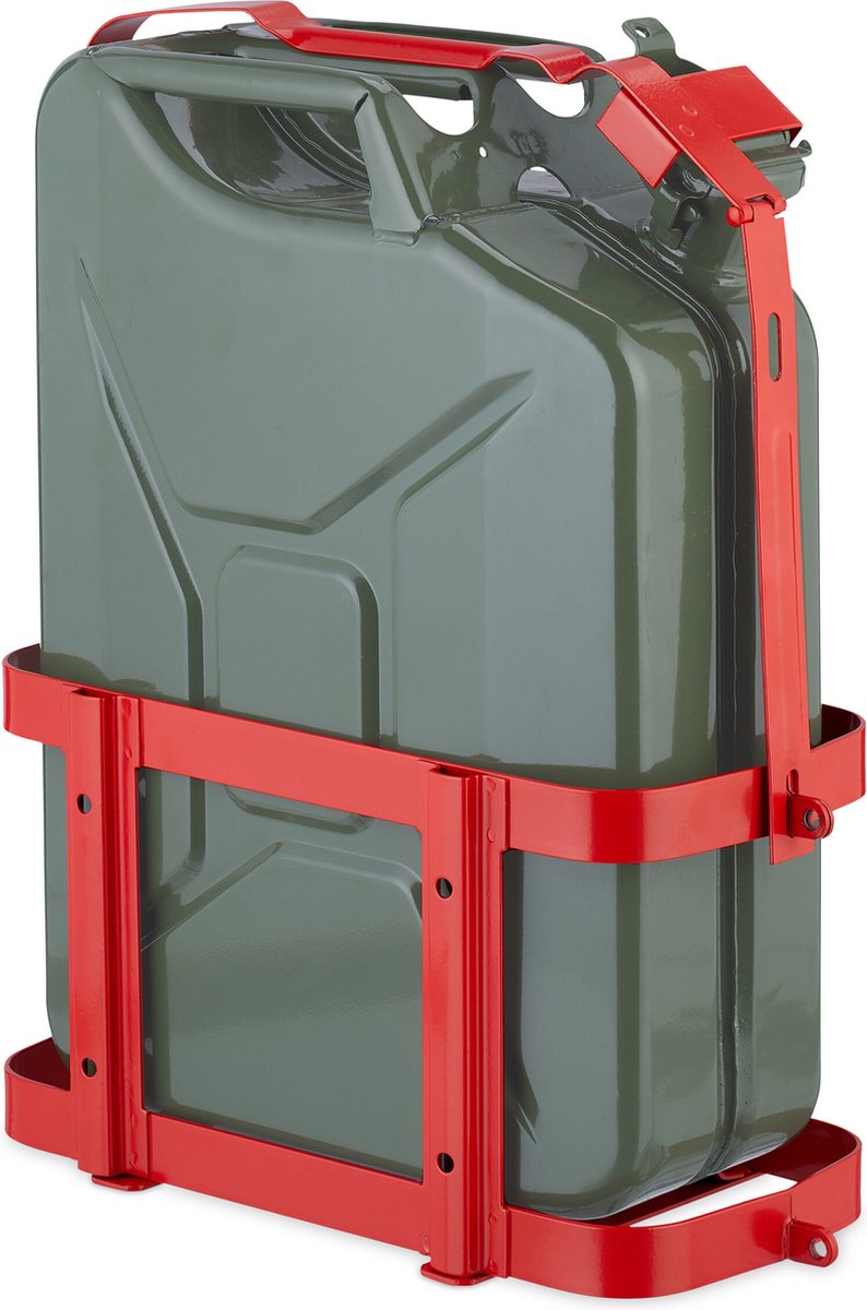Jerrycanhouder voor drie jerrycans, zwart