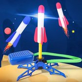 Speelgoed raket Lucht Raket Speelgoed - inclusief 3 raketten met pomp traptechnologie