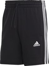 adidas Sportswear Essentials French Terry 3-Stripes Short - Heren - Zwart- LT