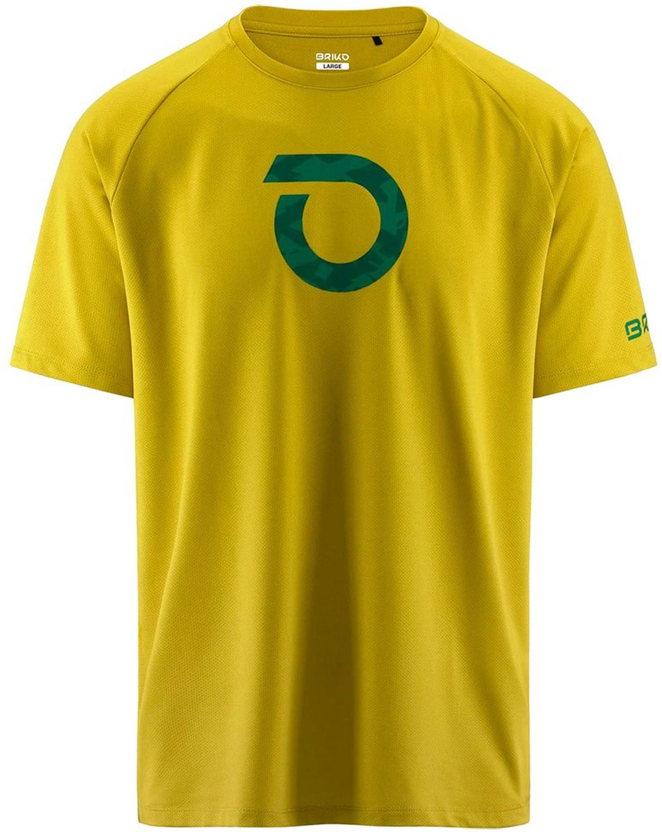 Briko Adventure Graphic T-shirt Met Korte Mouwen Groen XL Man