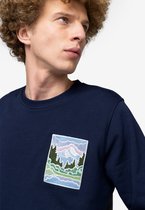 A-dam Bob Ross Painting - Sweater - Katoen - Trui - Dames en Heren - Donker Blauw - S