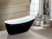 Shower & Design Vrijstaande badkuip NATALIA - eenpersoons - 282L - 170x75x73cm - Zwart L 170 cm x H 73 cm x D 75 cm