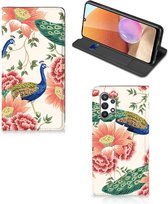 Hoesje maken geschikt voor Geschikt voor Samsung Galaxy A32 4G | A32 5G Enterprise Editie Pink Peacock