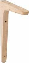 AMIG Plankdrager/planksteun van hout - lichtbruin - H250 x B150 mm - boekenplank steunen