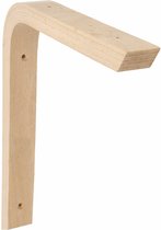 AMIG Plankdrager/planksteun van hout - lichtbruin - H250 x B200 mm - boekenplank steunen