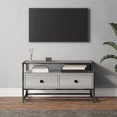 vidaXL Tv-meubel - Grijs sonoma eiken - 80 x 35 x 45 cm - Trendy en praktisch - Duurzaam materiaal - Kast