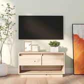 vidaXL Zwevend TV-meubel - Grenenhout - 74x34x40 cm - Onbehandeld - Kast