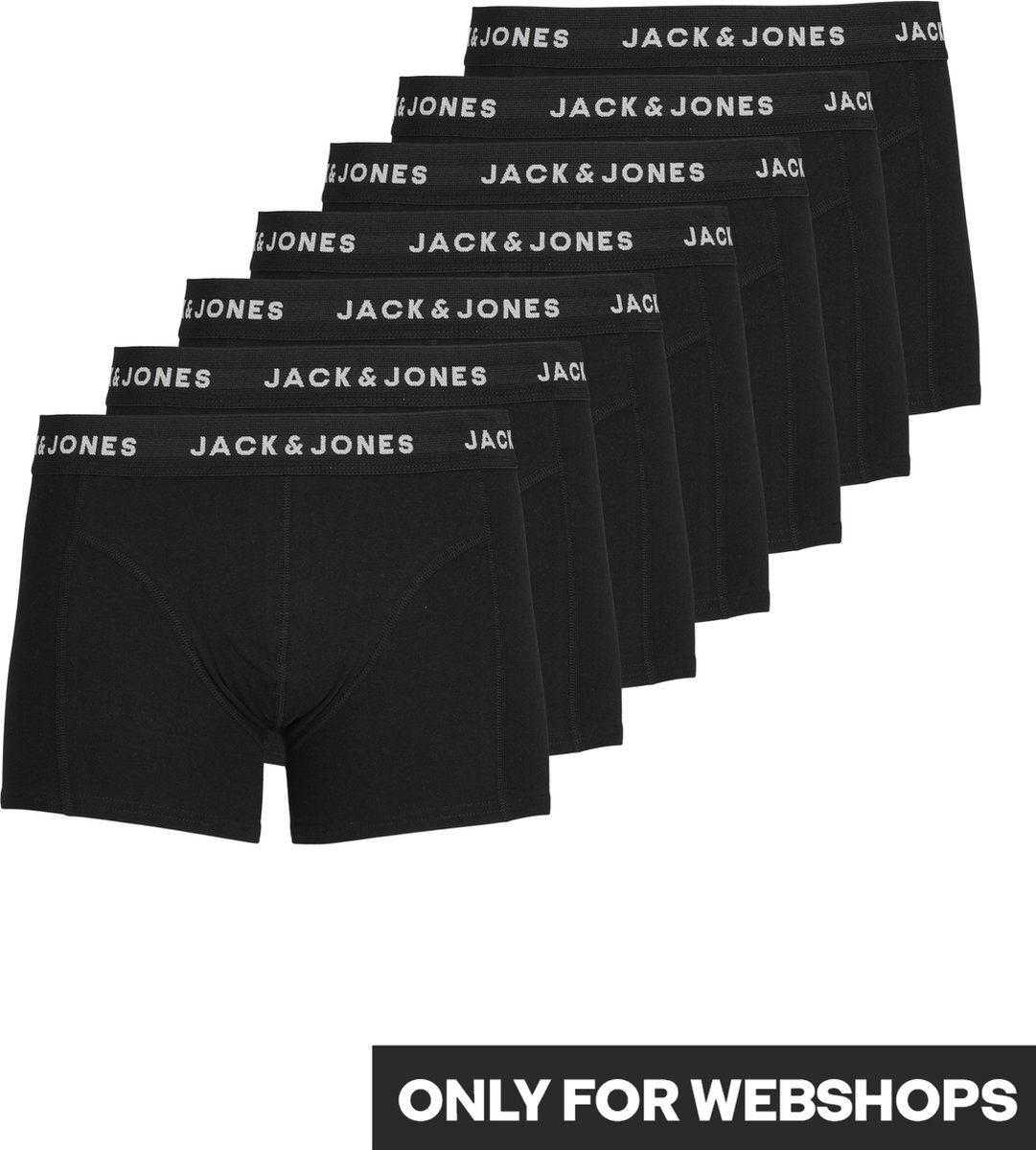 JACK&JONES ADDITIONALS JACHUEY TRUNKS 7 PACK NOOS Heren Onderbroek - Maat M - JACK & JONES
