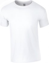 T-shirt Heren 5XL Gildan Ronde hals Korte mouw White 100% Katoen