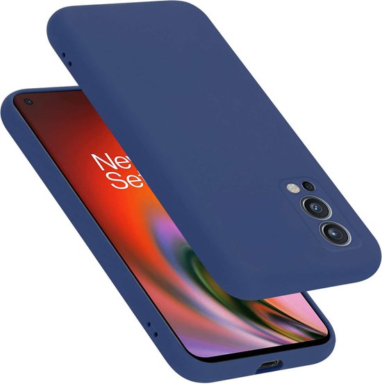 Cadorabo Hoesje geschikt voor OnePlus Nord 2 5G in LIQUID BLAUW - Beschermhoes gemaakt van flexibel TPU silicone Case Cover