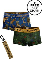 Muchachomalo Heren Trunks - 2 Pack - Maat S - 95% Katoen - Mannen Onderbroeken