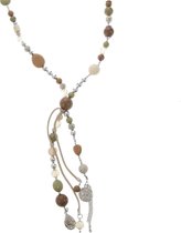 Collier Behave avec perles colorées et facettées