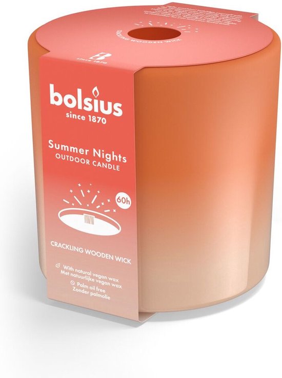 Bolsius Buitenkaars Summer Nights Ivoor - 12 cm / ø 13 cm