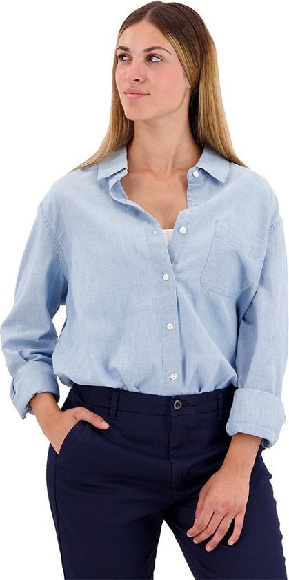 Chemise Dockers Original Manche Longue Blauw XS Femme