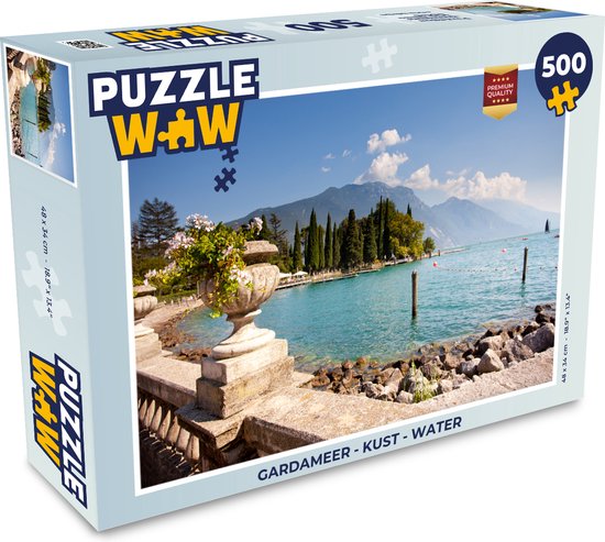 Foto: Puzzel gardameer kust water legpuzzel puzzel 500 stukjes