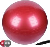 Anti-Burst Oefenbal van 65 cm met pomp en maximale draagkracht tot 500 kg, Kernstoel, Bal Pilates, Bal Yoga, Balansbal, Bal voor thuisgym en kantoor.