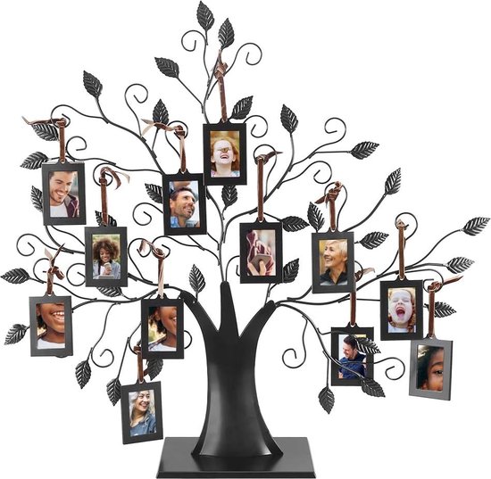 Cadre photo d'arbre généalogique d'arbre d'affichage de photos suspendues  6/12 avec... | bol