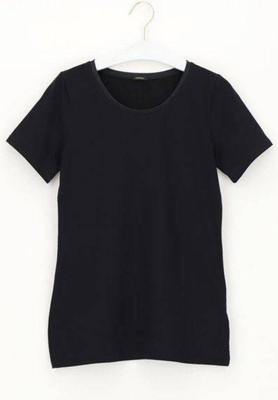 Oroblu Perfect Line Cotton T-shirt Short Sleeve Zwart S