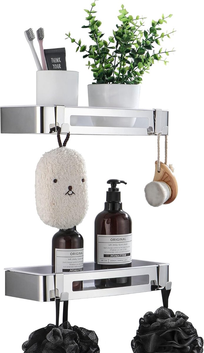 Doucheplank \ spice rack, corner shelf for bathroom kitchen_29.97 x 12.95 x 4.83 cm