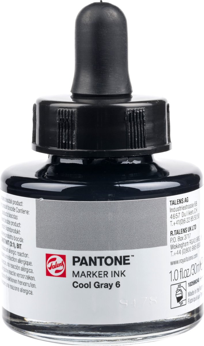 Talens | Pantone marker inkt 30 ml Cool Gray 6