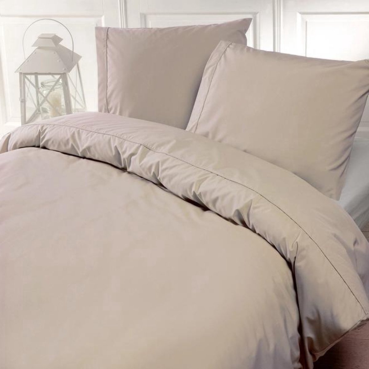 Papillon Monte Carlo Dekbedovertrek Zand 240x200/220 cm - Zeer Hoogwaardige Kwaliteit - Super Zacht