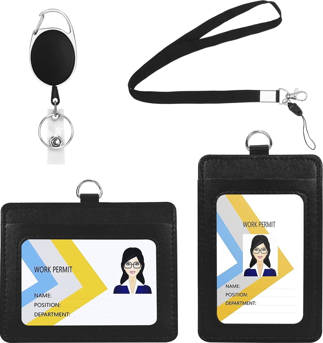 Sangle De Cou Personnalisable Avec Clip – Porte-badge, événement, Bureau, Couleur Assortie
